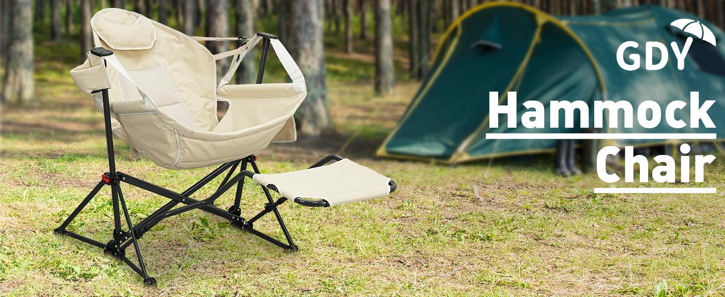Hammock Recliner Chair, Swing Chair Camping Chair With Pedal, Max 450 lbs Capacity For hammock life Hammock Recliner Chair, Swing Chair Camping Chair With Pedal, Max 450 lbs Capacity For hammock life