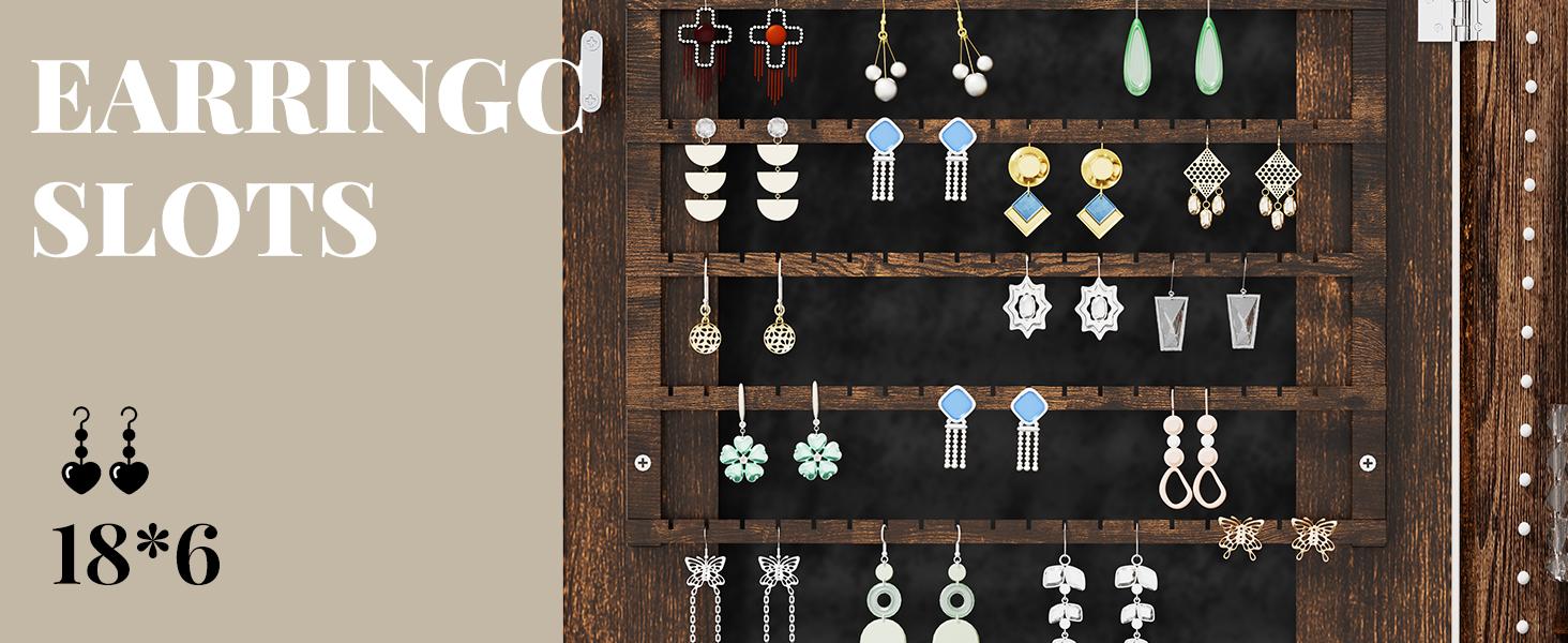 Summervibes LHBCRAFT 360° Swivel Jewelry Cabinet with LED Light, mirror cabinet, jewelry armoire, Mirror with Storage, Standing Jewelry Armoire Organizer gift idea Summervibes LHBCRAFT 360° Swivel Jewelry Cabinet with LED Light, mirror cabinet, jewelry armoire, Mirror with Storage, Standing Jewelry Armoire Organizer gift idea