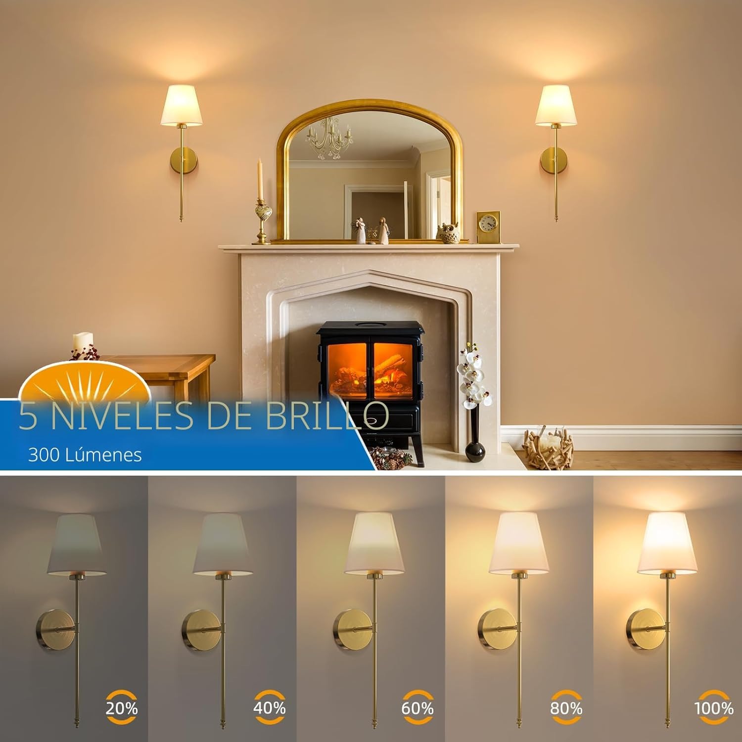 Wireless Battery-Powered Wall Lamps in /, Remote Control Bedroom Lights, Rechargeable Multi-Color Bulbs for Living Room & Hallway #TOP PICKS