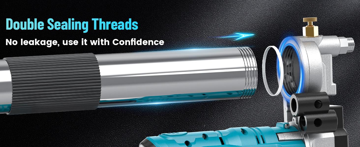 SEESII Cordless Grease Gun, Innovative 2-in-1 Easy-to-Use Electric Grease Gun, 5.3 oz/min 12,000 PSI High-Efficiency Battery Powered Grease Tool Kit, Grease Tool with 2*2.0Ah Batteries and Charger, B003 SEESII Cordless Grease Gun, Innovative 2-in-1 Easy-to-Use Electric Grease Gun, 5.3 oz/min 12,000 PSI High-Efficiency Battery Powered Grease Tool Kit, Grease Tool with 2*2.0Ah Batteries and Charger, B003