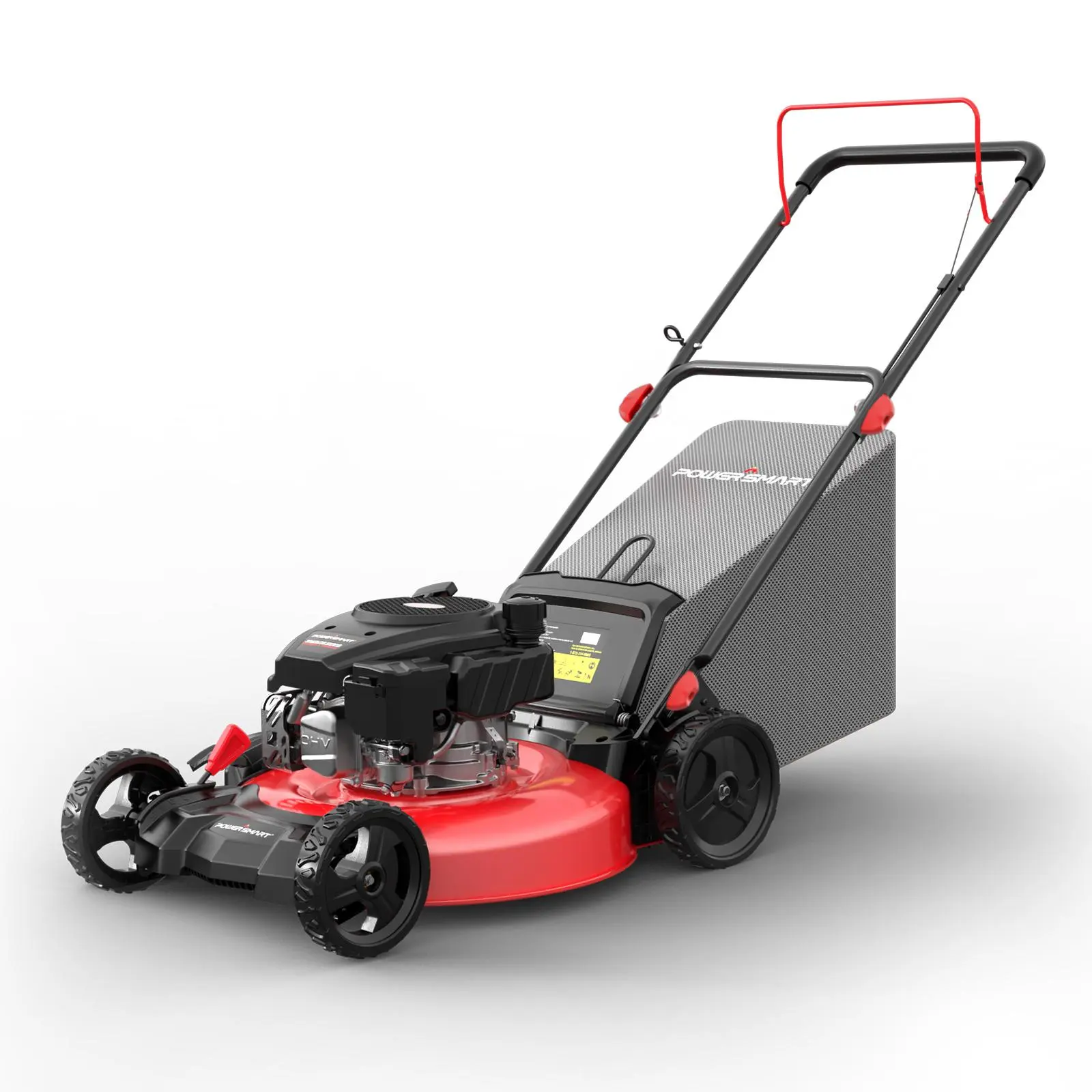 Cortacésped a gasolina PowerSmart, motor de 144 cc, 18/21 pulgadas, modelo 3 en 1 de empuje (Walk-Behind), aceite incluido — SpringTok (DV8618P/DV8621P)
