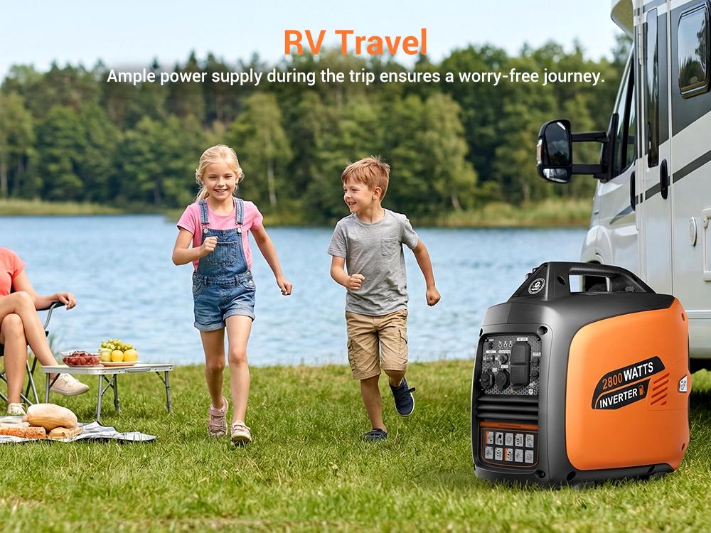 Efurden 2800-Watts Portable Inverter Generator, Gas Generators for Home Use, Camping, Super Quiet Emergency Home Backup, with Fuel Shut Off, 1.1Gal Fuel Tank, 39Lbs, EPA Compliant Efurden 2800-Watts Portable Inverter Generator, Gas Generators for Home Use, Camping, Super Quiet Emergency Home Backup, with Fuel Shut Off, 1.1Gal Fuel Tank, 39Lbs, EPA Compliant