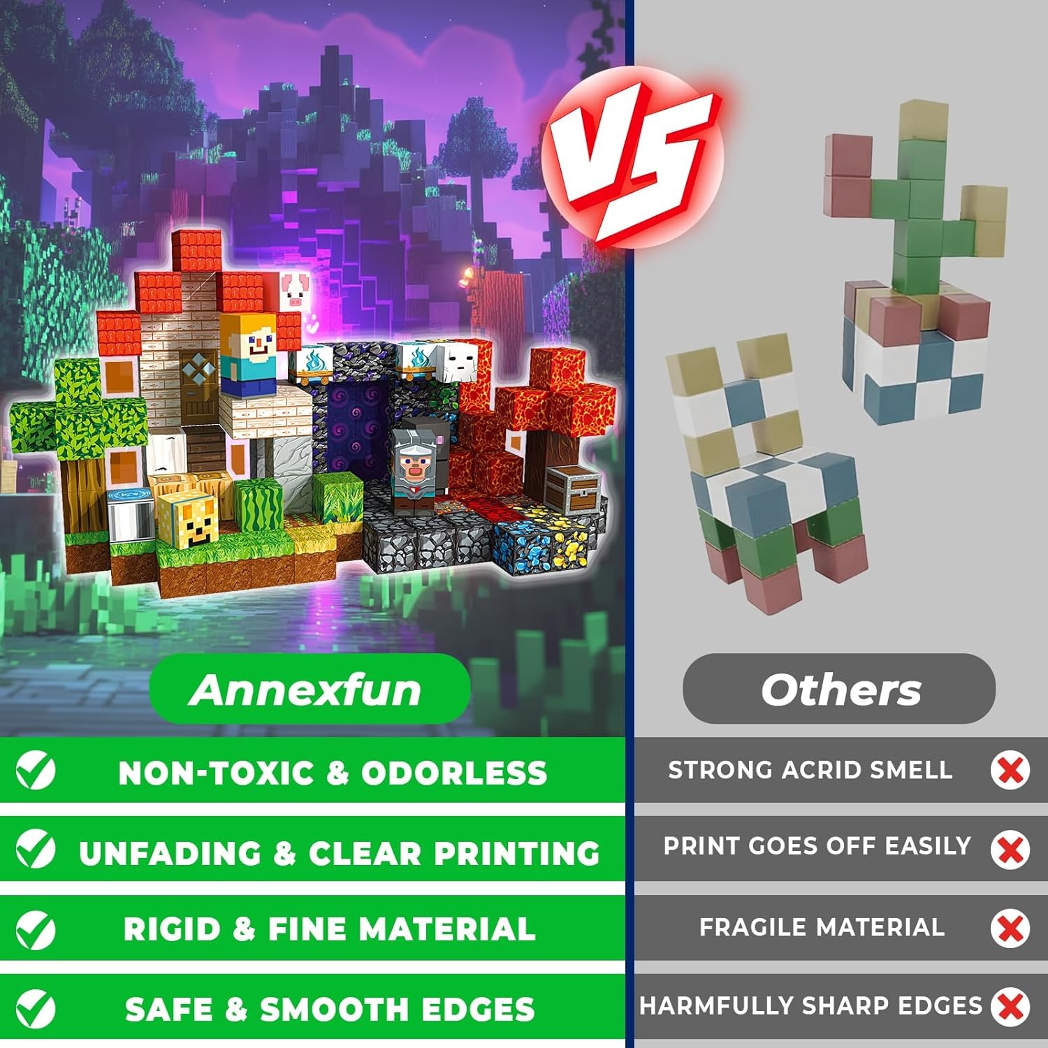 Set de 200 piezas de Bloques de Construcción Magnéticos para Niños de 3 a 8 años, Juguete Educativo STEM Montessori, Juego Sensorial y Regalo de Aprendizaje