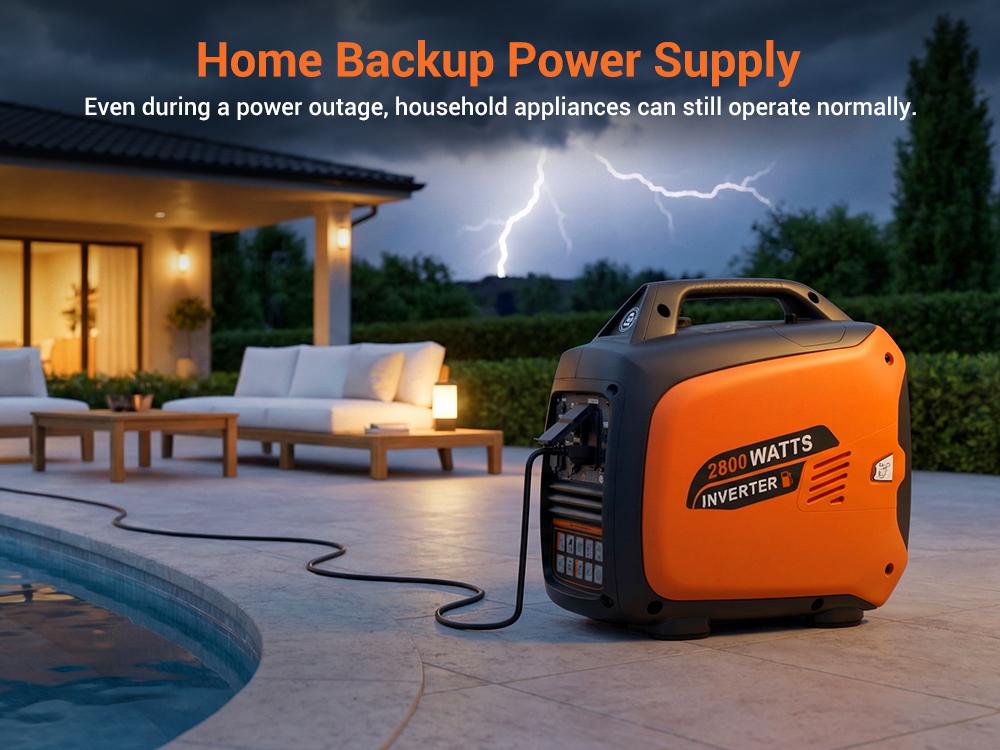 Efurden 2800-Watts Portable Inverter Generator, Gas Generators for Home Use, Camping, Super Quiet Emergency Home Backup, with Fuel Shut Off, 1.1Gal Fuel Tank, 39Lbs, EPA Compliant Efurden 2800-Watts Portable Inverter Generator, Gas Generators for Home Use, Camping, Super Quiet Emergency Home Backup, with Fuel Shut Off, 1.1Gal Fuel Tank, 39Lbs, EPA Compliant