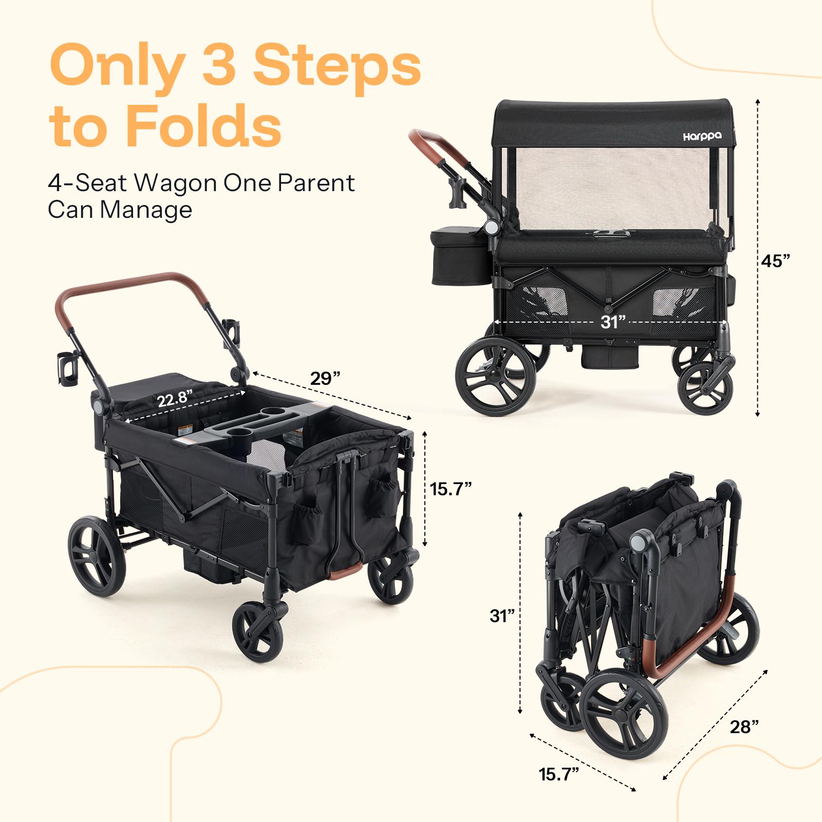 #SummerVibes HARPPA Baby Stroller Wagon, Lightweight Folding Adjustable 2-Seat/4-Seat Travel Stroller, Canopy, Push-Pull Handle, EVA Foam All-Terrain Wheel, Large Storage, Outdoor/Camping Use, Lightweight Travel Stroller, Adjustable Stroller #SummerVibes HARPPA Baby Stroller Wagon, Lightweight Folding Adjustable 2-Seat/4-Seat Travel Stroller, Canopy, Push-Pull Handle, EVA Foam All-Terrain Wheel, Large Storage, Outdoor/Camping Use, Lightweight Travel Stroller, Adjustable Stroller