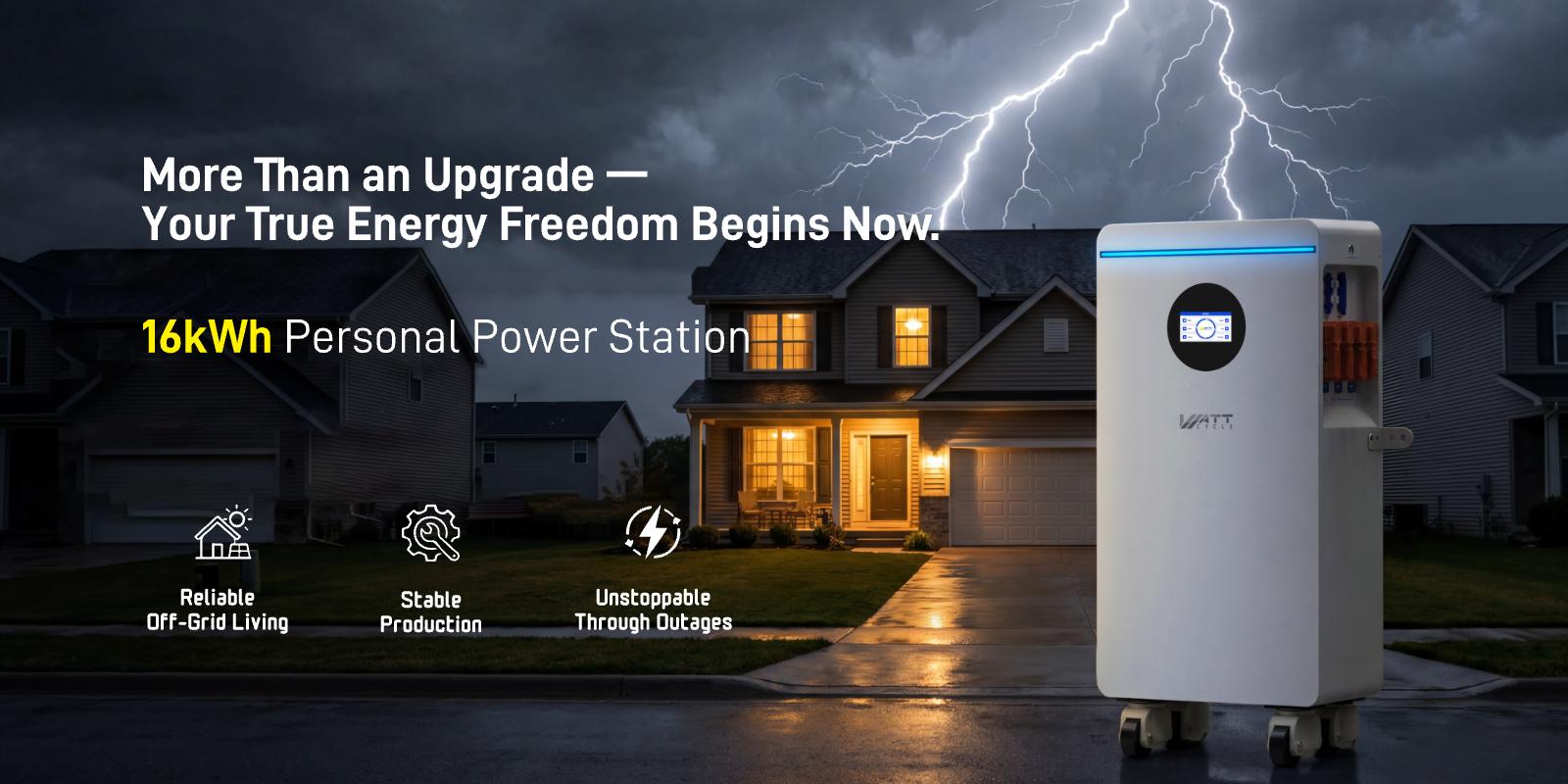 【Bundle】【Freight Shipping】WattCycle Storm-Ready Power System Kit 48V 12kW Hybrid Inverter + 48V 314Ah 16kWh Battery LiFePO4 Lithium Battery with Smart BMS, Bluetooth, Active Balancing & Communication solar system 【Bundle】【Freight Shipping】WattCycle Storm-Ready Power System Kit 48V 12kW Hybrid Inverter + 48V 314Ah 16kWh Battery LiFePO4 Lithium Battery with Smart BMS, Bluetooth, Active Balancing & Communication solar system