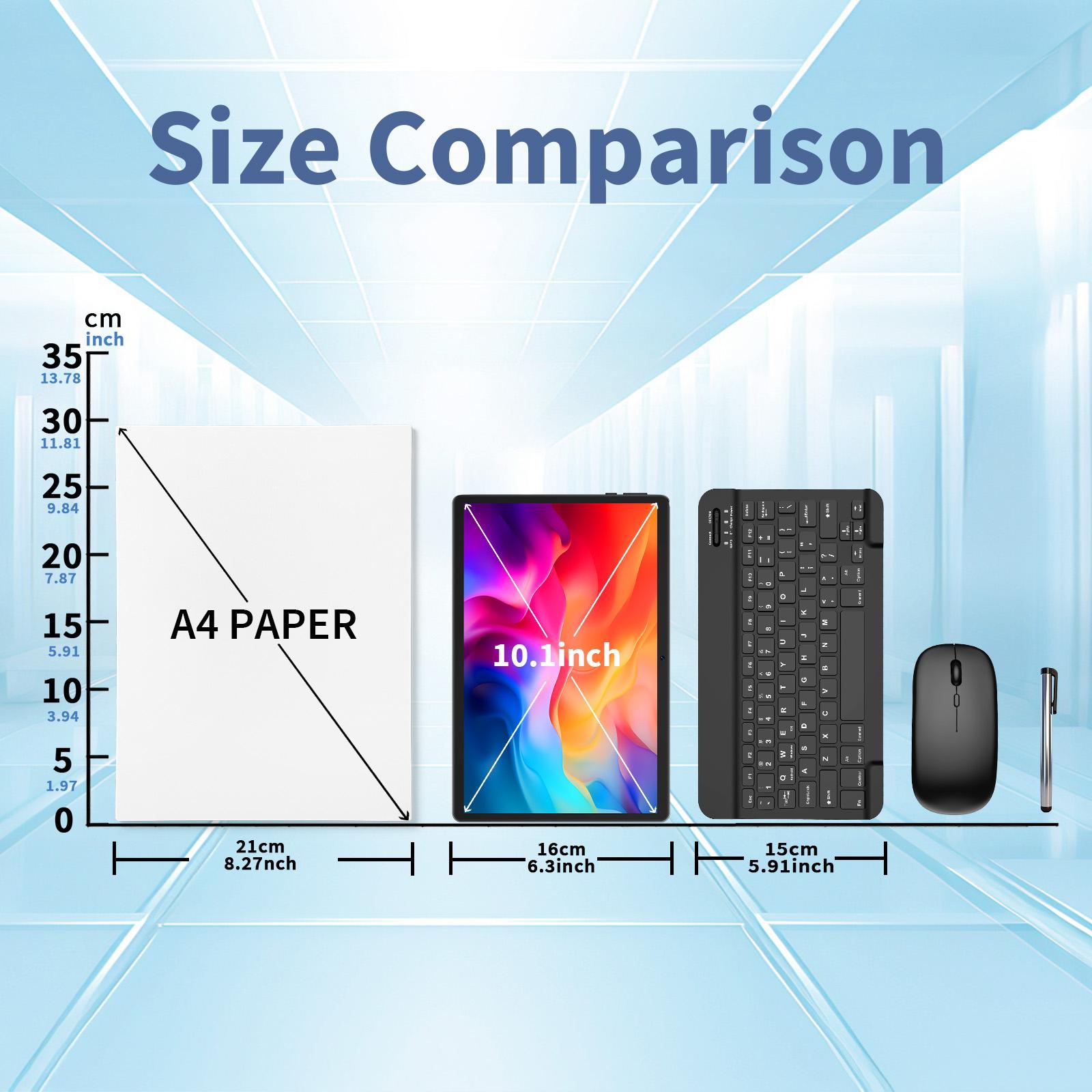 【SummerVibes】PYNAREL Android 15 10.1 Inch Tablet, 2 in 1 Portable Device with Keyboard, Mouse, Case, Stylus, Dual Camera 【SummerVibes】PYNAREL Android 15 10.1 Inch Tablet, 2 in 1 Portable Device with Keyboard, Mouse, Case, Stylus, Dual Camera