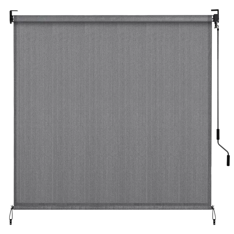 TLGREEN HDPE Outdoor Roller Shade - 1pc Patio Pergola Shade Cloth with Aluminum Tube & Cordless Wand Operation, Perfect for Sun Shade Design，Adjustable  Canopy, mothers day gifts ideas