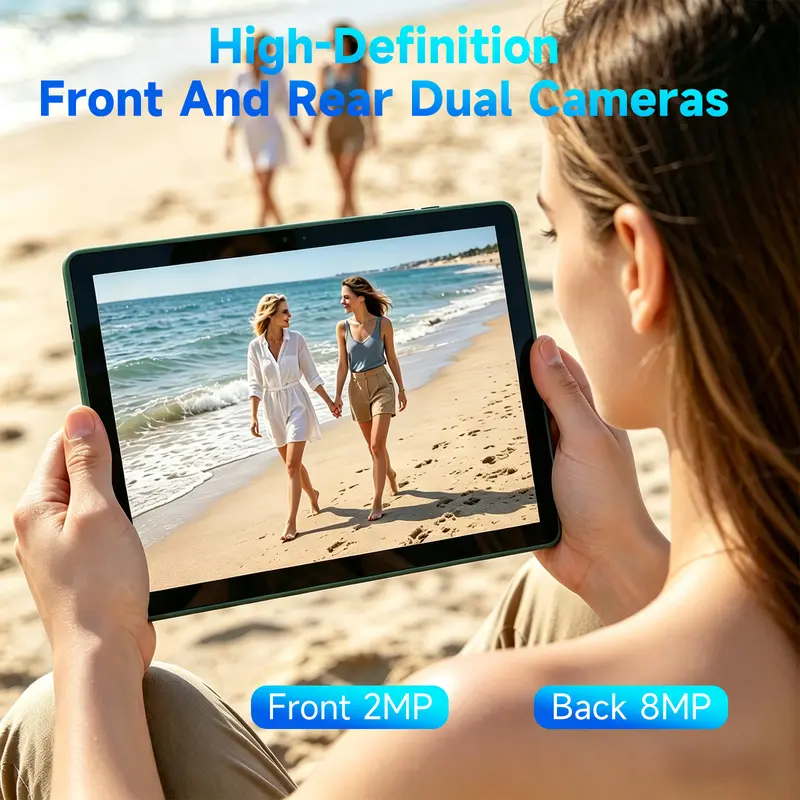 Tableta PEICHENG Android 15.0 de 10.1" IPS, 6 GB de RAM nativa (ampliable a 20 GB), 128 GB de ROM + 1 TB ampliable, procesador Octa-Core de 2.0 GHz, WiFi 6, 5G y Bluetooth 5.0 con teclado, ratón y lápiz óptico incluidos. Tabletas en oferta. Paquete de tab