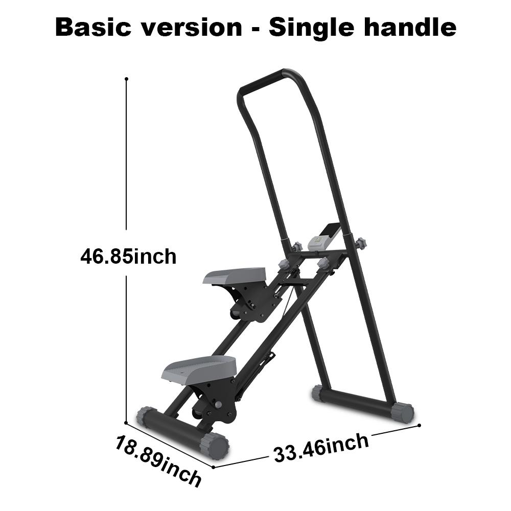 OVER SELF Vertical Climber Exercise Stair Stepper with Handlebar for Full-Body Workout Compact Cardio Climber Exercise Machine Vertical Climber for Home Gym Full Body Workout 264lbs Weight Capacity