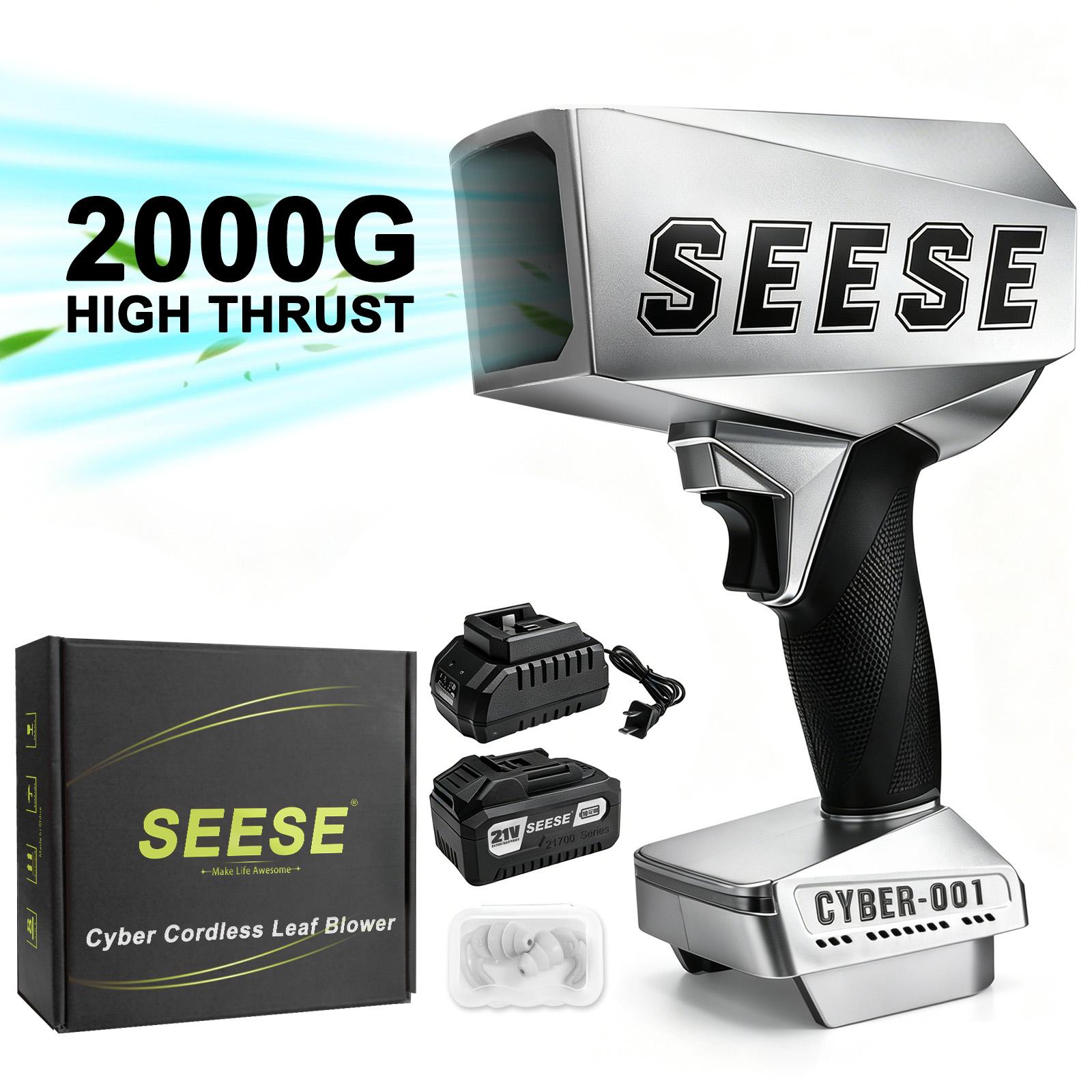 【FathersDayGift】SEESE 2000G Cyber Cordless Leaf Blower Violent TurboFan,120 MPH+,BrushlessPure Copper Motor Jet Fan With Battery,CordlessTurbo Super Power Air Duster, Car Drying after Wash, SnowRemoval fathersdaygift 【FathersDayGift】SEESE 2000G Cyber Cordless Leaf Blower Violent TurboFan,120 MPH+,BrushlessPure Copper Motor Jet Fan With Battery,CordlessTurbo Super Power Air Duster, Car Drying after Wash, SnowRemoval fathersdaygift