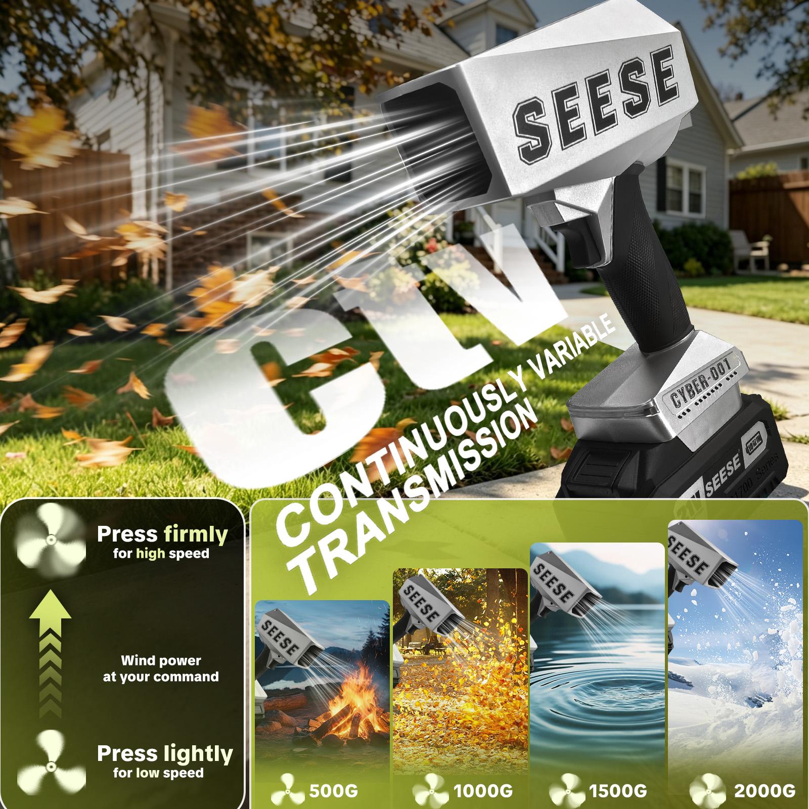 【FathersDayGift】SEESE 2000G Cyber Cordless Leaf Blower Violent TurboFan,120 MPH+,BrushlessPure Copper Motor Jet Fan With Battery,CordlessTurbo Super Power Air Duster, Car Drying after Wash, SnowRemoval fathersdaygift 【FathersDayGift】SEESE 2000G Cyber Cordless Leaf Blower Violent TurboFan,120 MPH+,BrushlessPure Copper Motor Jet Fan With Battery,CordlessTurbo Super Power Air Duster, Car Drying after Wash, SnowRemoval fathersdaygift