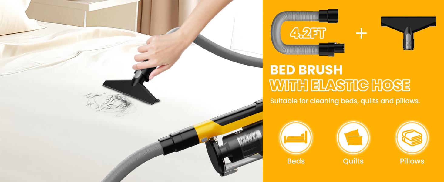【Father's Day Gifts】 350W Cordless Vacuum Cleaner for Milwaukee M18 Battery/for Dewalt 20v Battery/ for Makita 18V Battery, 35kPa Brushless Lightweight Stick Vacuum with 3 Mode Suction, 6 in 1 Stick Vacuum Cleaner with HEPA TOr Floor, Carpet, Car 【Father's Day Gifts】 350W Cordless Vacuum Cleaner for Milwaukee M18 Battery/for Dewalt 20v Battery/ for Makita 18V Battery, 35kPa Brushless Lightweight Stick Vacuum with 3 Mode Suction, 6 in 1 Stick Vacuum Cleaner with HEPA TOr Floor, Carpet, Car
