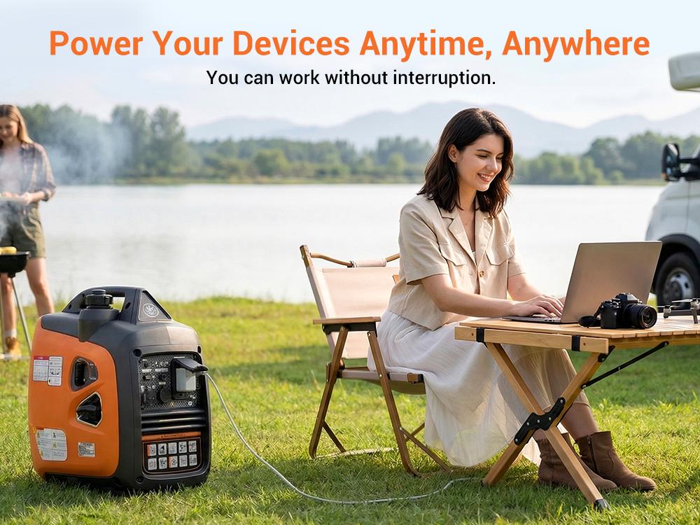 Efurden 2800-Watts Portable Inverter Generator, Gas Generators for Home Use, Camping, Super Quiet Emergency Home Backup, with Fuel Shut Off, 1.1Gal Fuel Tank, 39Lbs, EPA Compliant Efurden 2800-Watts Portable Inverter Generator, Gas Generators for Home Use, Camping, Super Quiet Emergency Home Backup, with Fuel Shut Off, 1.1Gal Fuel Tank, 39Lbs, EPA Compliant
