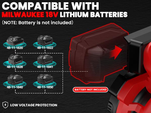 【Father's Day Gifts】Cordless Leaf Blower for Dewalt 20V Max Battery, For Milwaukee 18V Battery/ For Makita 18V Battery 480 CFM Electric Blower with Brushless Motor, 6 Variable Speed Up to 130MPH, Digital Display Control Handheld Blower for Lawn Care, Yard 【Father's Day Gifts】Cordless Leaf Blower for Dewalt 20V Max Battery, For Milwaukee 18V Battery/ For Makita 18V Battery 480 CFM Electric Blower with Brushless Motor, 6 Variable Speed Up to 130MPH, Digital Display Control Handheld Blower for Lawn Care, Yard