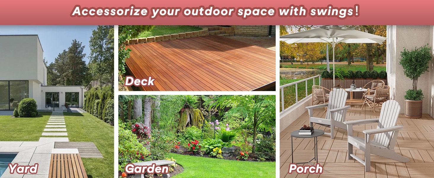 【Summervibes】3 Seat Outdoor Porch Patio Swing 800lbs 2-in-1 Patio Swing Chair Bed with Adjustable Canopy & Cup Holder Removable Cushion Outdoor Adult Swing with Stand for Yard Porch Garden Deck 【Summervibes】3 Seat Outdoor Porch Patio Swing 800lbs 2-in-1 Patio Swing Chair Bed with Adjustable Canopy & Cup Holder Removable Cushion Outdoor Adult Swing with Stand for Yard Porch Garden Deck