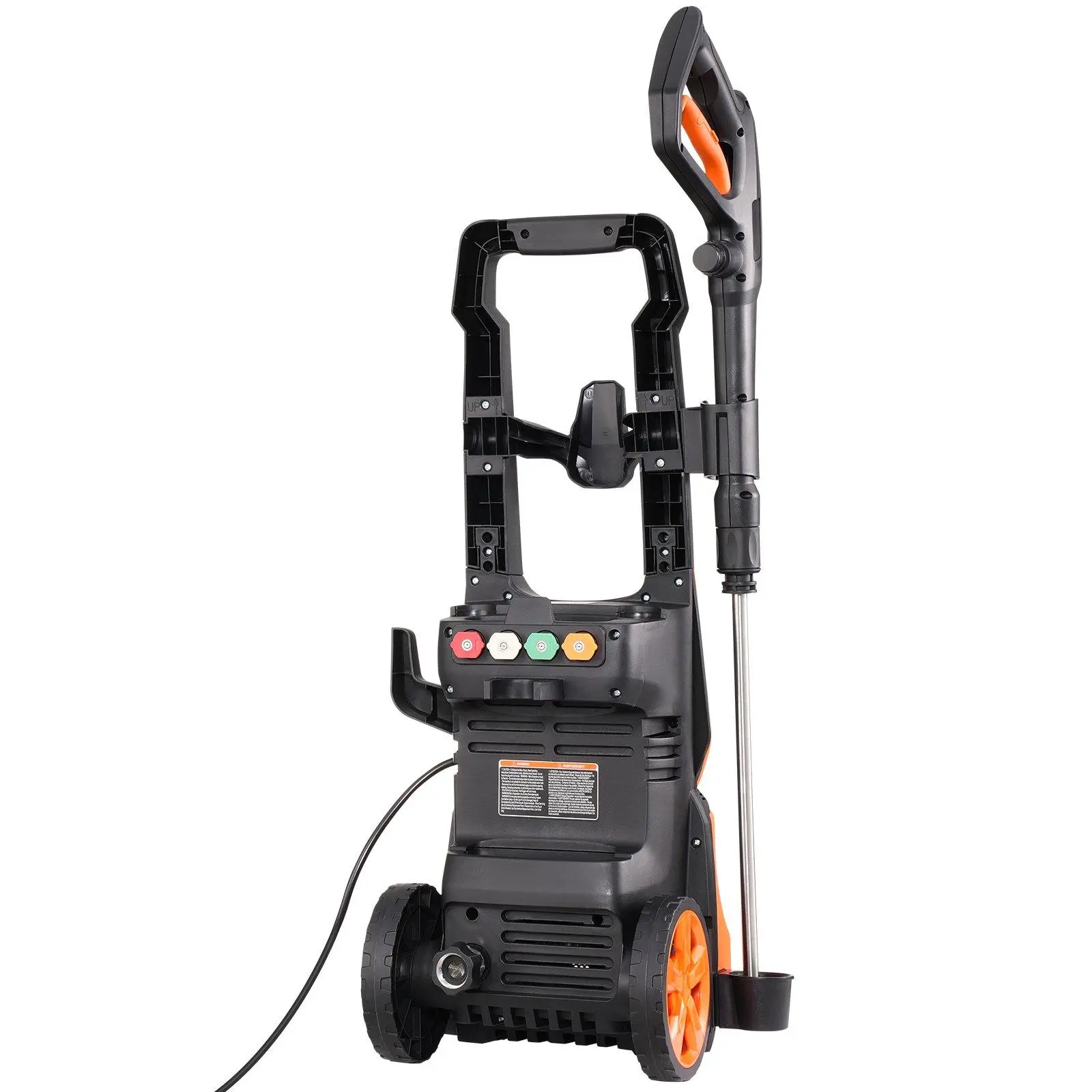 Hidrolavadora eléctrica VEVOR de hasta 4200 PSI y 2.8 GPM con boquillas y cañón de espuma.