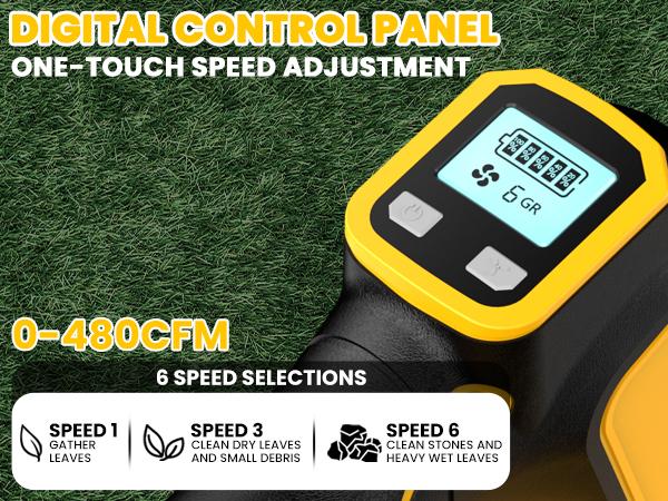 【Father's Day Gifts】Cordless Leaf Blower for Dewalt 20V Max Battery, For Milwaukee 18V Battery/ For Makita 18V Battery 480 CFM Electric Blower with Brushless Motor, 6 Variable Speed Up to 130MPH, Digital Display Control Handheld Blower for Lawn Care, Yard 【Father's Day Gifts】Cordless Leaf Blower for Dewalt 20V Max Battery, For Milwaukee 18V Battery/ For Makita 18V Battery 480 CFM Electric Blower with Brushless Motor, 6 Variable Speed Up to 130MPH, Digital Display Control Handheld Blower for Lawn Care, Yard