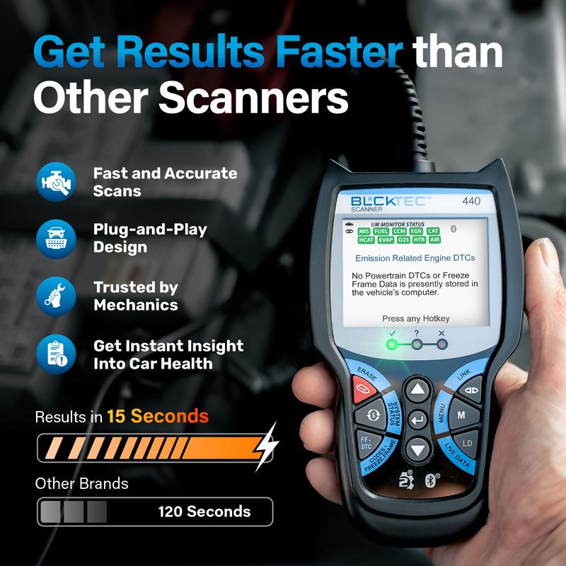 Escáner OBD2 — Lector de códigos y herramienta de diagnóstico para automóviles — Escáner automotriz — Ayuda a solucionar problemas de la luz de «Check Engine» y más — Multifuncional