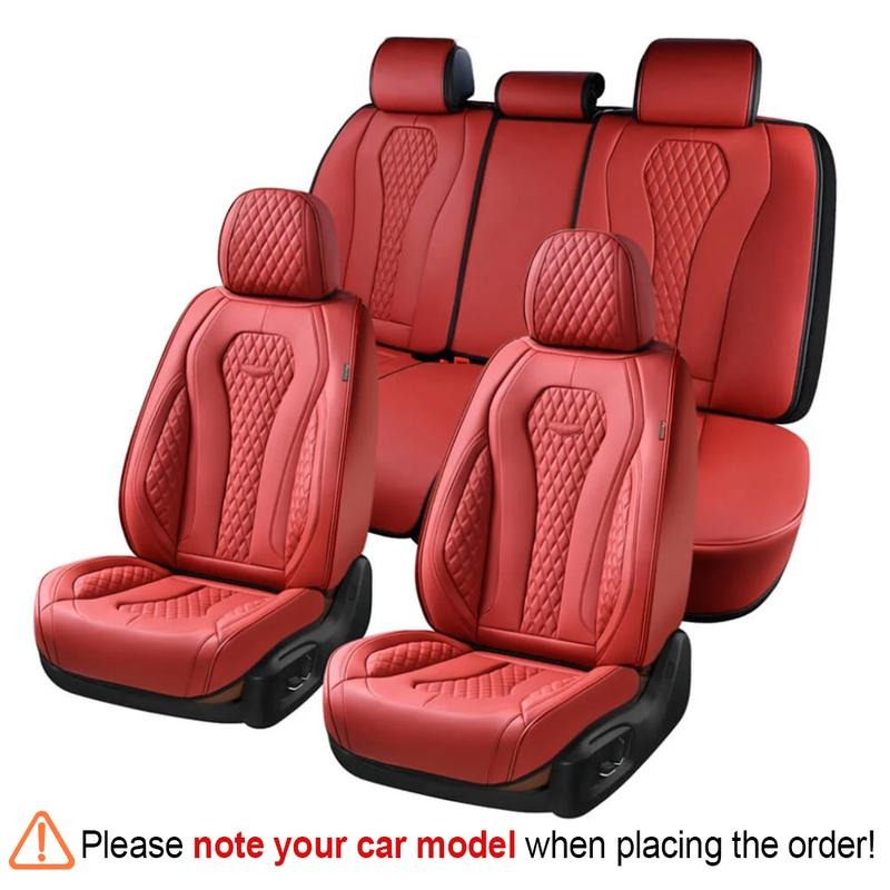 Funda universal de piel sintética para asientos de coche de 5 plazas — Funda universal de lujo para sedanes — Fundas a medida — Compatible con más de 6000 modelos