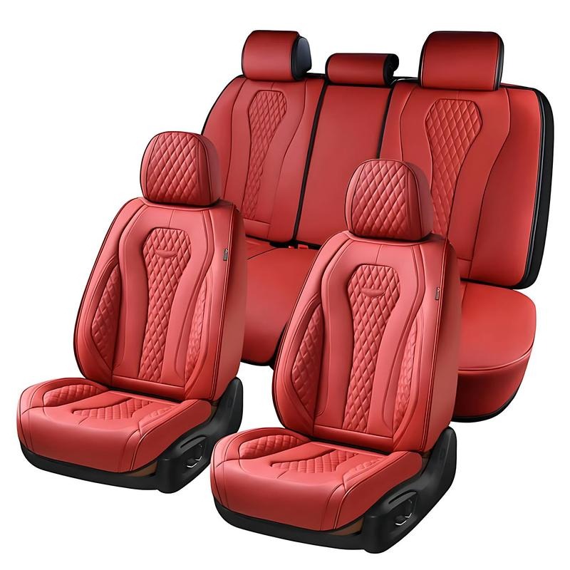Funda universal de piel sintética para asientos de coche de 5 plazas — Funda universal de lujo para sedanes — Fundas a medida — Compatible con más de 6000 modelos
