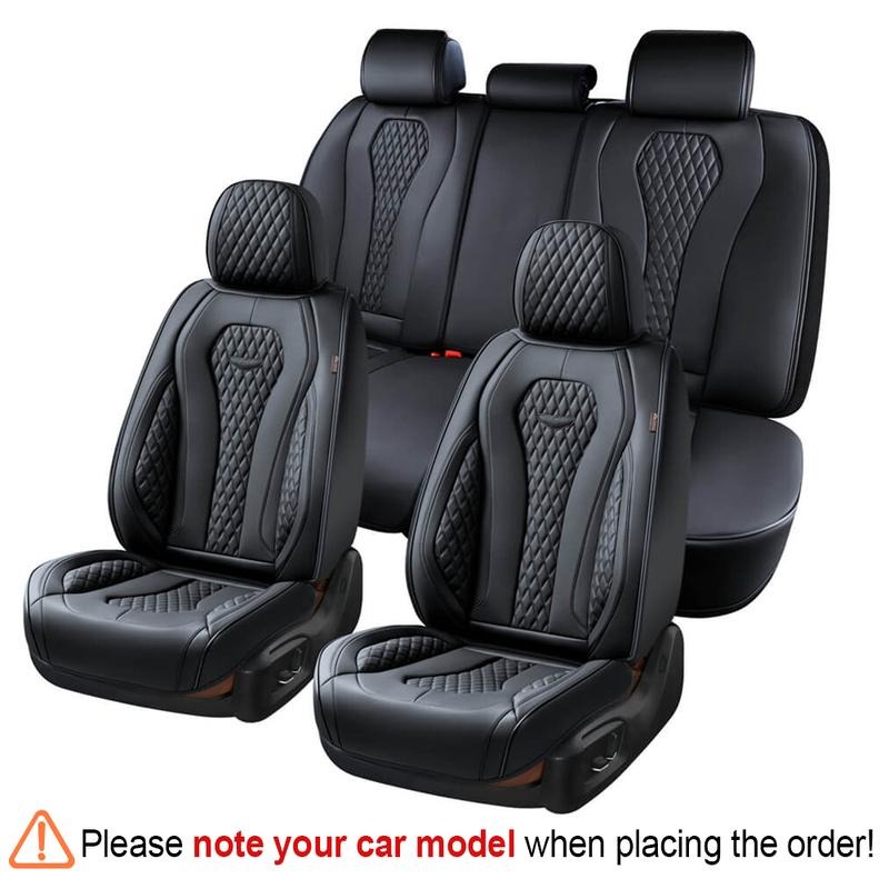 Funda universal de piel sintética para asientos de coche de 5 plazas — Funda universal de lujo para sedanes — Fundas a medida — Compatible con más de 6000 modelos