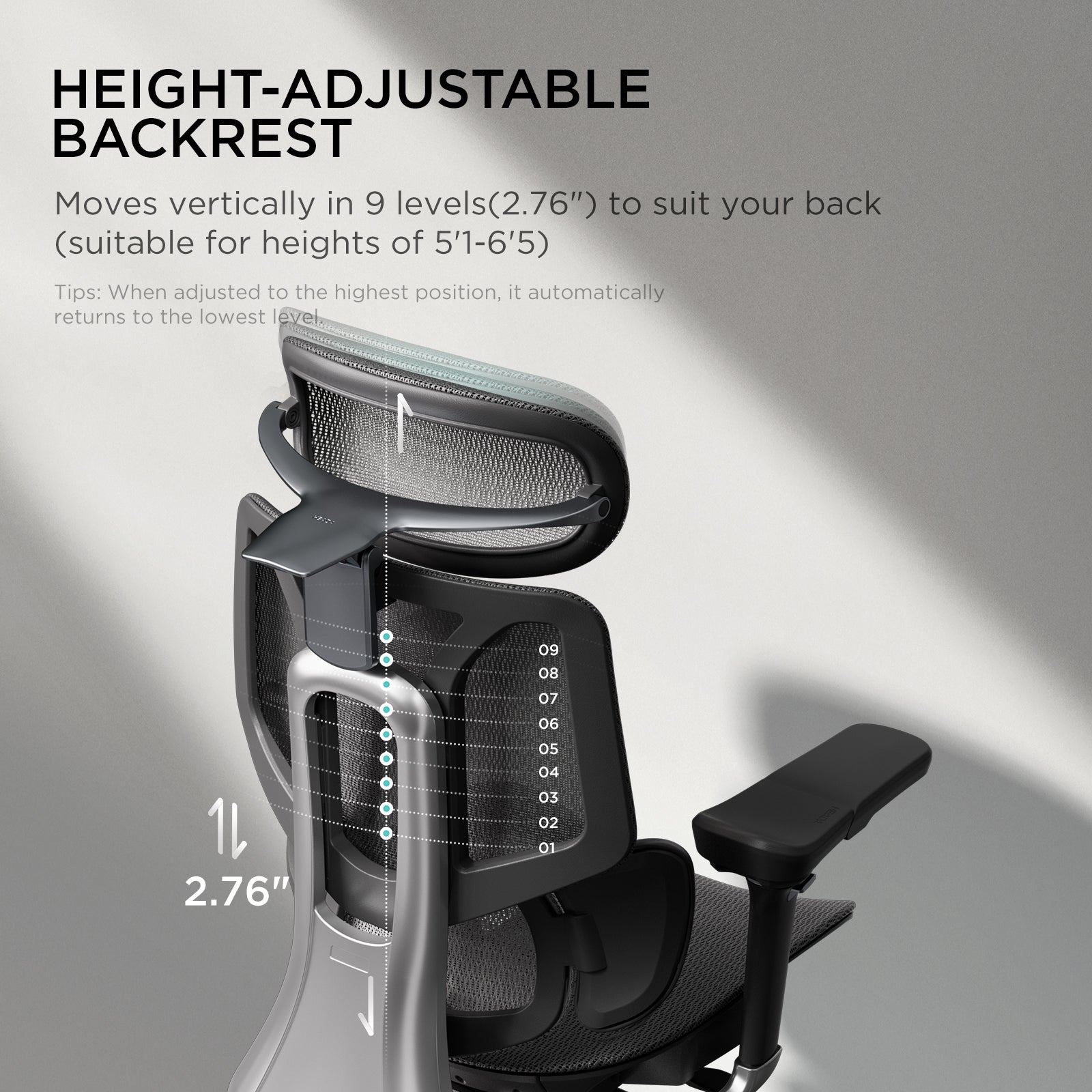Silla de oficina ergonómica HBADA E3 Pro