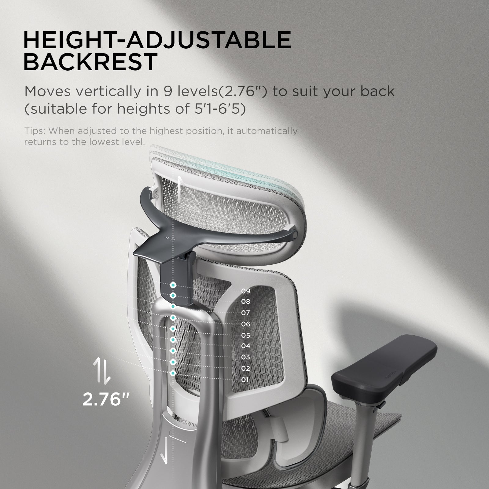 Silla de oficina ergonómica HBADA E3 Pro