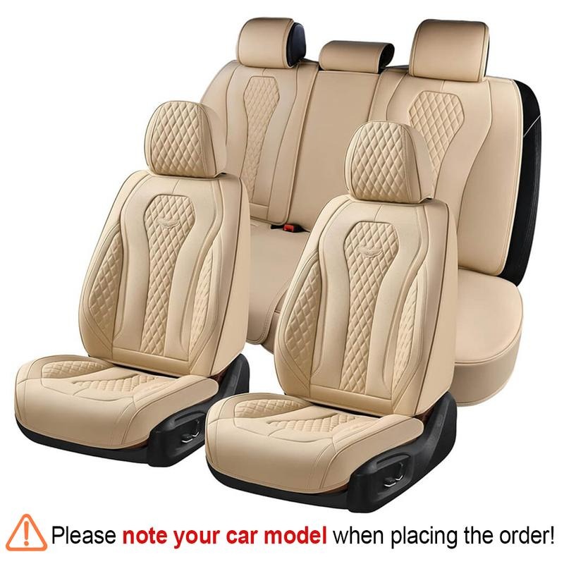 Funda universal de piel sintética para asientos de coche de 5 plazas — Funda universal de lujo para sedanes — Fundas a medida — Compatible con más de 6000 modelos