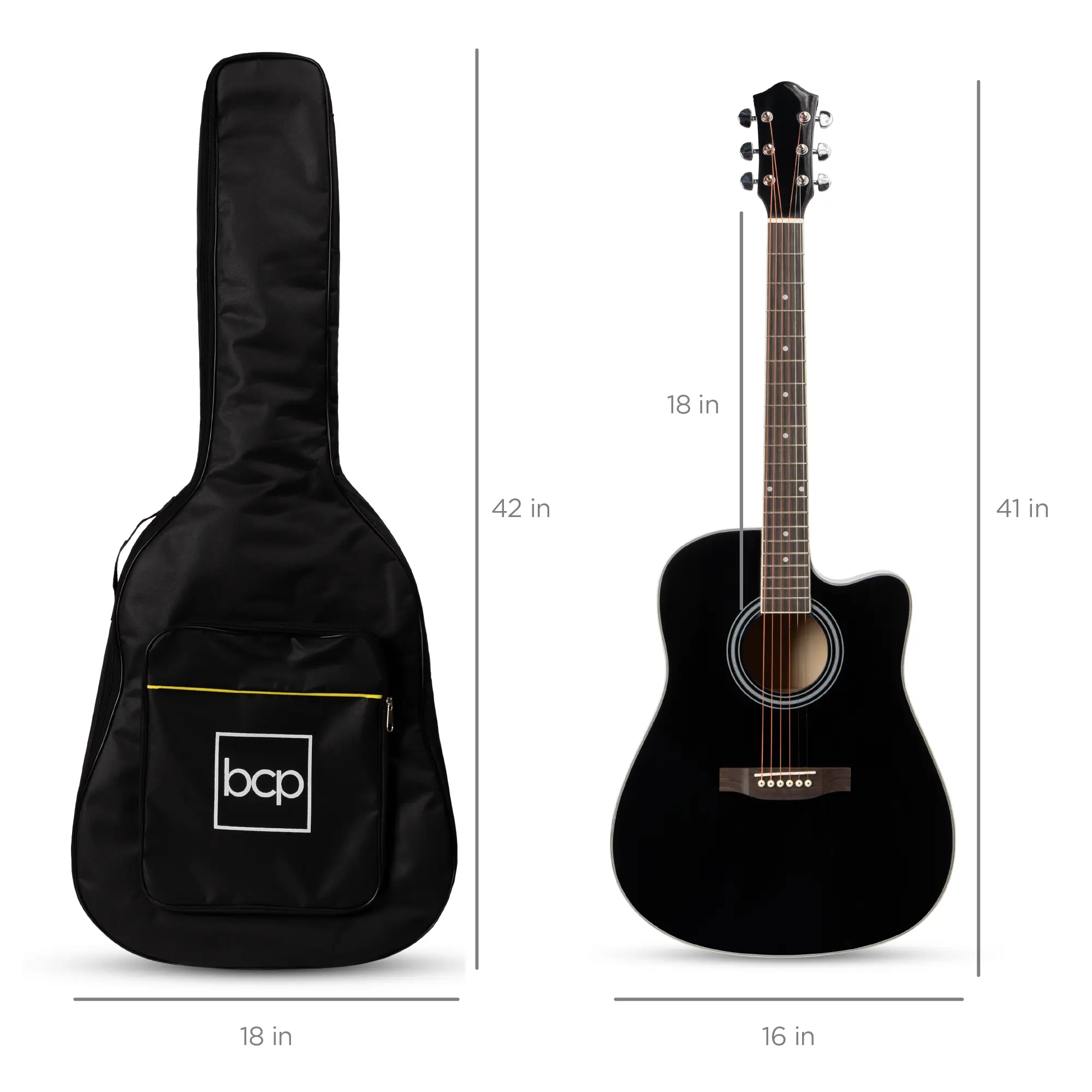 Best Choice 41in Full Size Acoustic Guitar Set - All-in-One