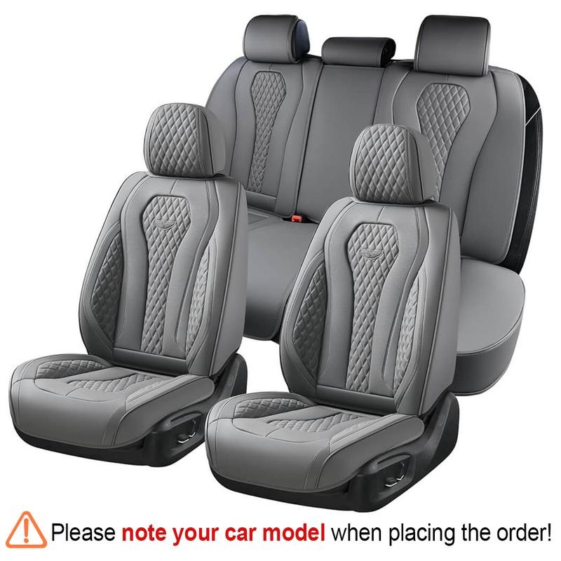 Funda universal de piel sintética para asientos de coche de 5 plazas — Funda universal de lujo para sedanes — Fundas a medida — Compatible con más de 6000 modelos