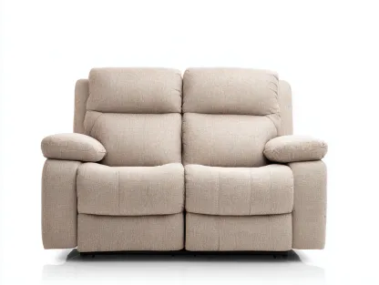 Divano 2 posti 170x95x90 cm Beige chiaro Stile relax-Pineupshop