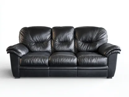 Divano 3 posti 210x96x90 cm Nero Stile comfort-Pineupshop