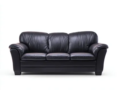 Divano 3 posti 205x94x86 cm Nero Stile moderno-Pineupshop