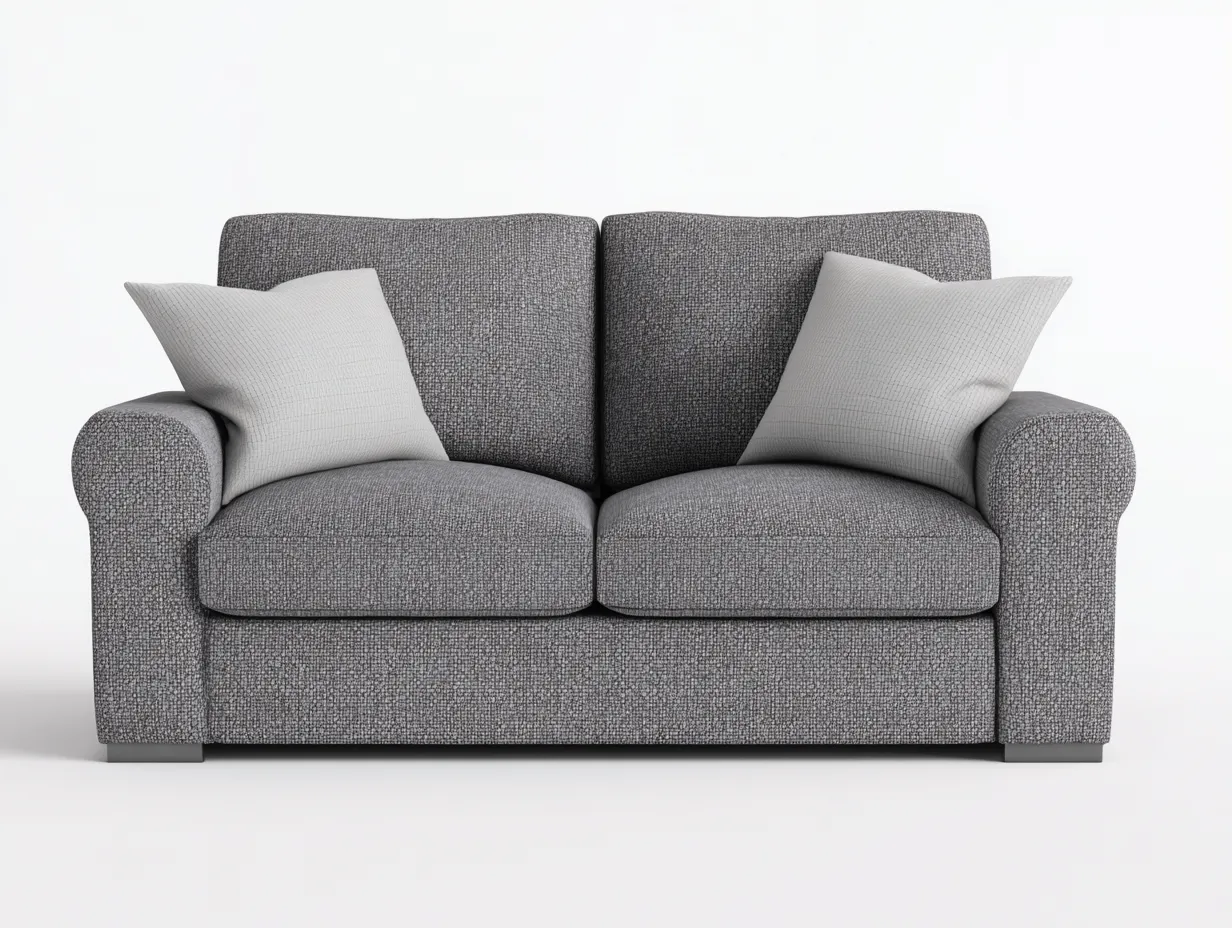 Divano 2 posti 158x88x84 cm Grigio Stile semplice-Pineupshop