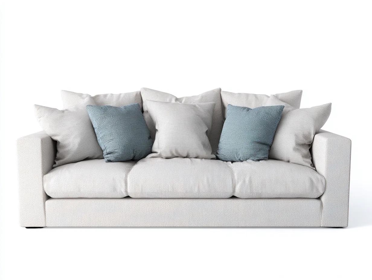 Divano 3 posti 220x95x88 cm Grigio chiaro Stile moderno-Pineupshop