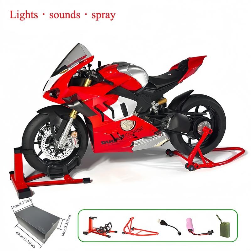 Regalo de Fiesta de Modelo de Motocicleta, 1 Caja  Kawasaki H2R Modelo de Motocicleta de Aleación, Colección de Modelos de Motocicleta, Regalo de Modelo de Motocicleta de Aleación Dinámico para Amantes Amigos Familia