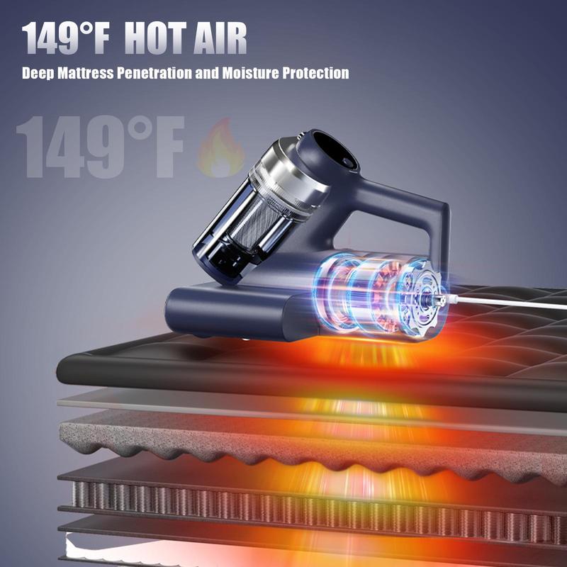 🔥Stock limitado. Solo MX$499.9 hoy🎁Aspiradora para colchones Teant, potente aspiradora para camas de 16 kPa con luz UV-C y filtro HEPA.