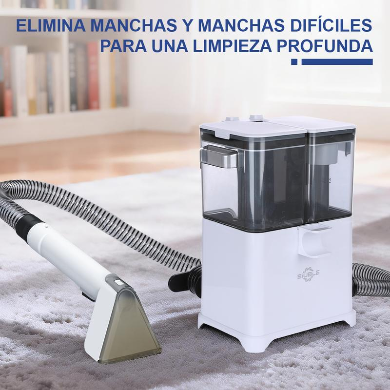 Aspiradora Limpiadora Lava Alfombra Tapicería De Inyección Succión 1000W 30kpa, Máquina De Limpieza De Telas Para Sofá, Alfombra, Cortina Y Cama, Cepillo Profundo, Doble Tanque De Agua