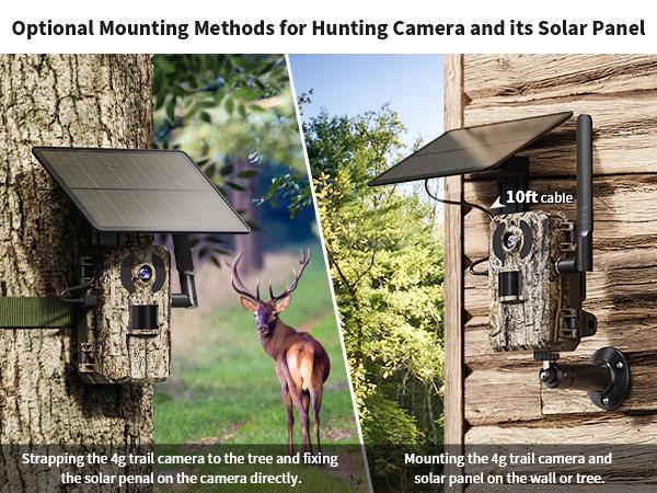 [mothersdaygift]4G LTE Solar Game Camera &ndash; 2K Live Video, No Power Cord Required,WiFi Not Supported,Remote APPControlled, WaterProof, Motion Activated, NightVision, 4G Data Cellular Card Included (Data refill is required for 4G data usage)