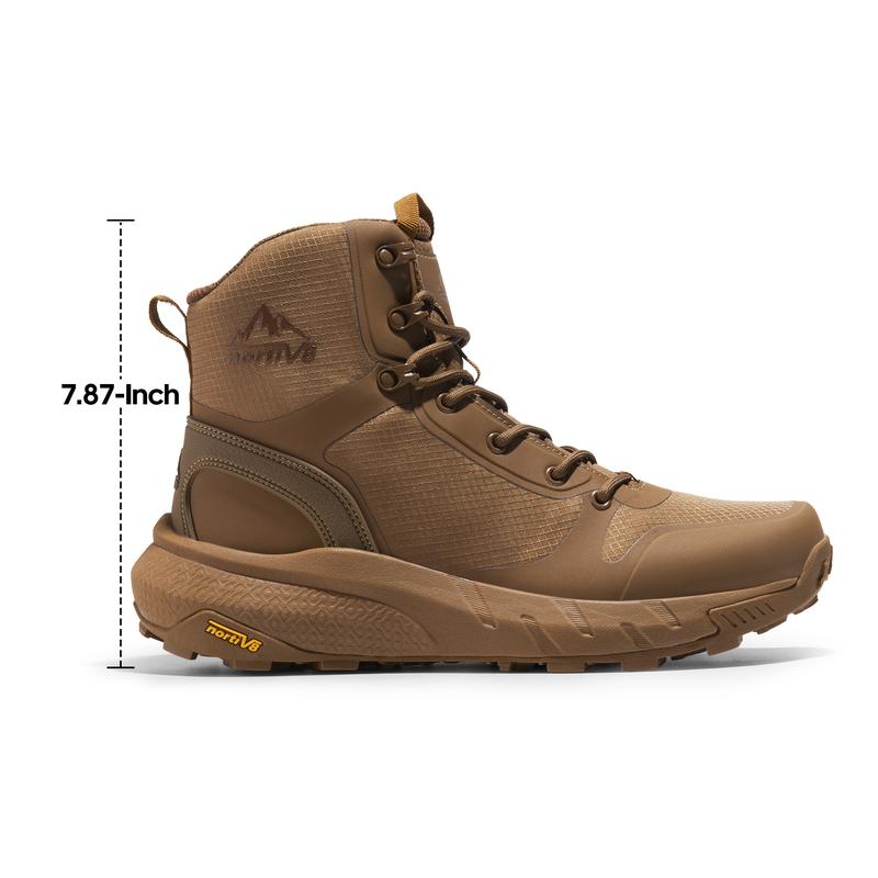 Botas tácticas militares para hombre, ligeras y transpirables, para trabajar todo el día, con cremallera lateral, para motociclistas, senderismo, de 8 pulgadas, suela de goma, duraderas.