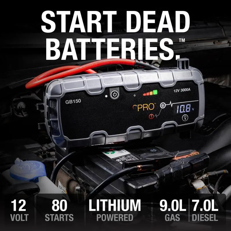 🔥Steal of the Season-Boost Pro GB150 3000A UltraSafe Jump Starter for 9.0L Gasoline and 7.0L Diesel Engines