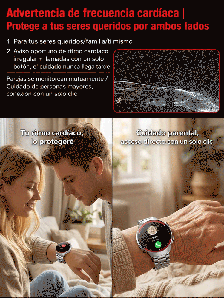 WATCH4PRO Reloj Inteligente Redondo de Exploración Espacial