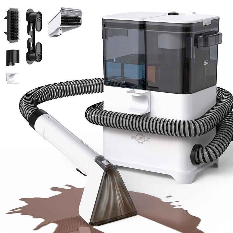 Aspiradora Limpiadora Lava Alfombra Tapicería De Inyección Succión 1000W 30kpa, Máquina De Limpieza De Telas Para Sofá, Alfombra, Cortina Y Cama, Cepillo Profundo, Doble Tanque De Agua