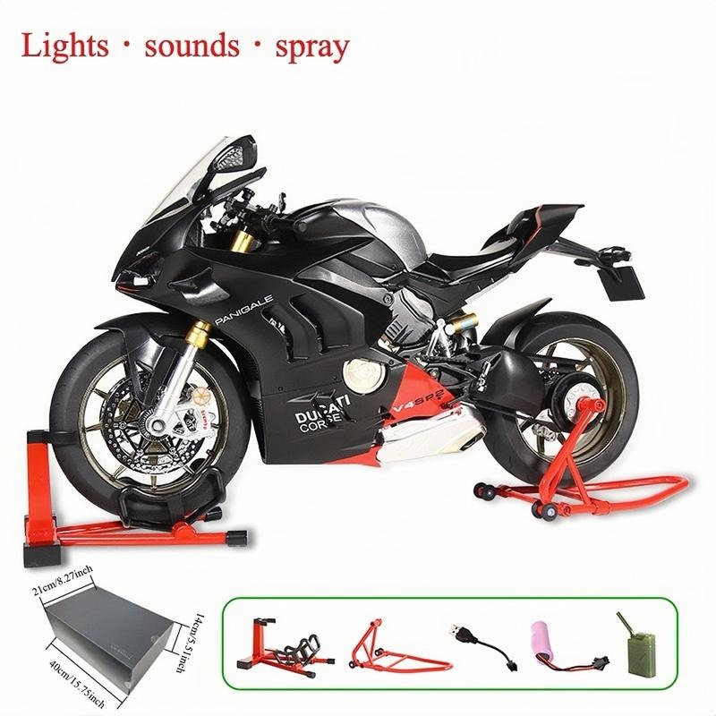 Regalo de Fiesta de Modelo de Motocicleta, 1 Caja  Kawasaki H2R Modelo de Motocicleta de Aleación, Colección de Modelos de Motocicleta, Regalo de Modelo de Motocicleta de Aleación Dinámico para Amantes Amigos Familia
