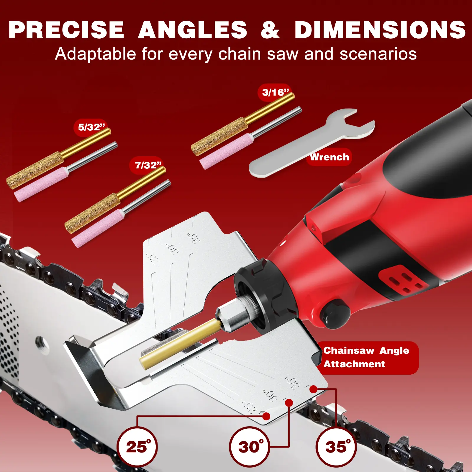 OUBA Cordless Rotary Tool Kit 12V Strong Magnetic Motor 5 Speed 18000 RPM 54 Accessories for Sanding Polishing Chainsaw Sharpener Carving Cutting DIY Crafts Drill Bits, for 3D printer