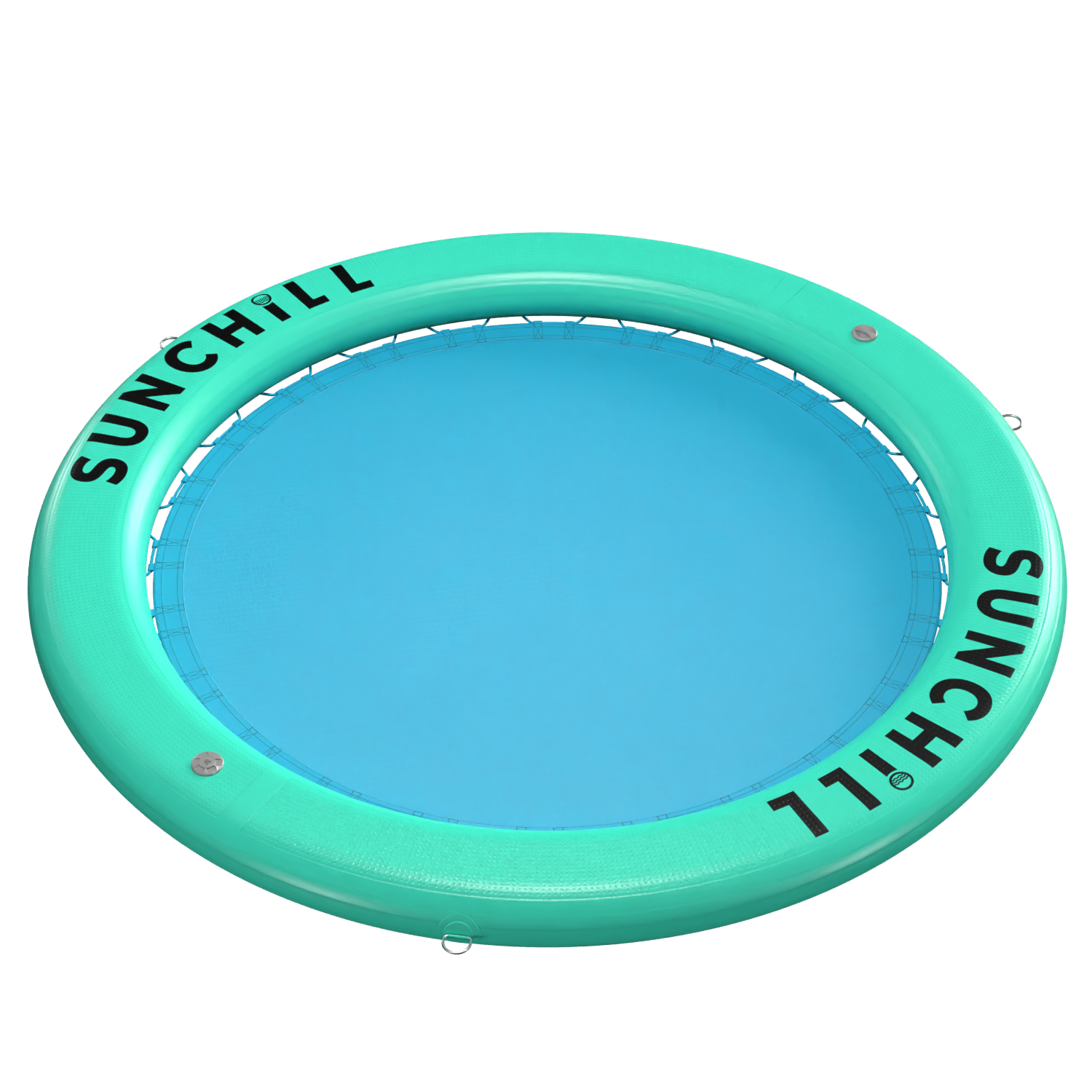 Flotador Redondo Inflable Sunchill Para 2-8 Personas 4in Azul