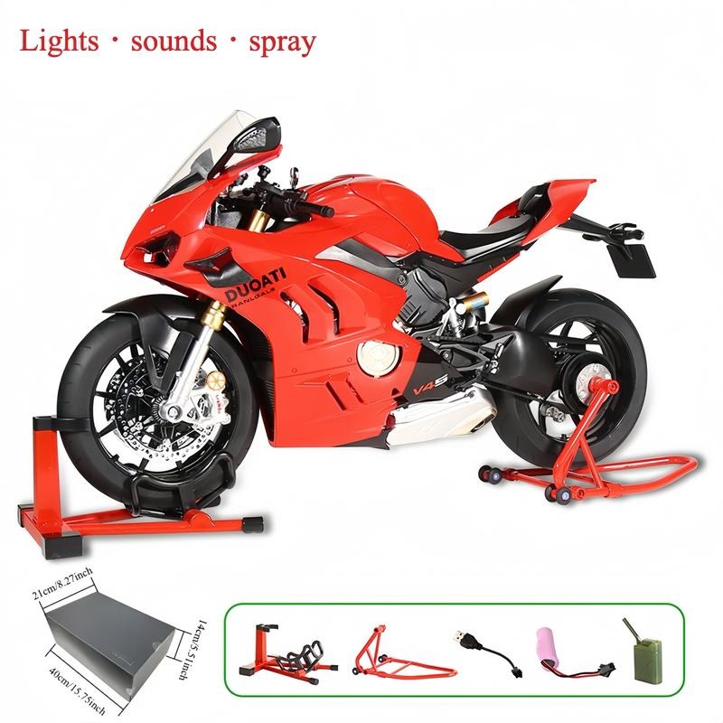 Regalo de Fiesta de Modelo de Motocicleta, 1 Caja  Kawasaki H2R Modelo de Motocicleta de Aleación, Colección de Modelos de Motocicleta, Regalo de Modelo de Motocicleta de Aleación Dinámico para Amantes Amigos Familia