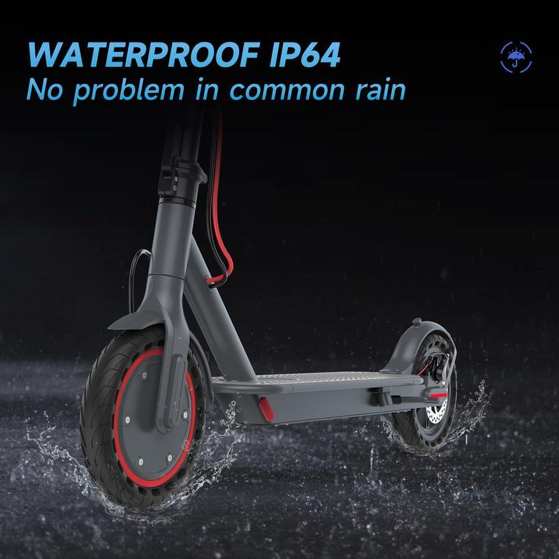Patinete eléctrico: velocidad máxima de 19 mph, neumáticos macizos de 8,5 pulgadas con estructura de panal, motor de 350 W, autonomía de 12 millas, patinete plegable con velocidad ajustable, sistema de doble freno y control mediante aplicación, ideal para
