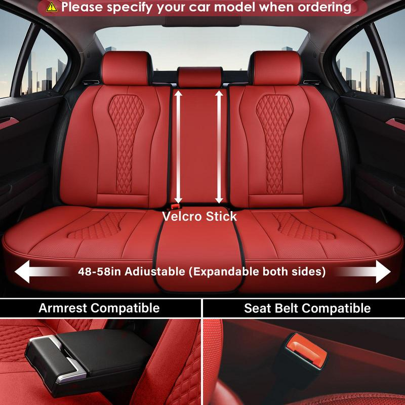 【Coverado】 Fundas de asiento para automóvil (5 plazas) — Fundas de lujo — Ajuste versátil — Compatible con más de 6000 vehículos — 1 año de garantía — Indique el año, marca y modelo en las notas del pedido — Ajuste universal B8839 (Funda personalizada)